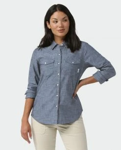 Stio Women's Ashton Chambray Shirt -Stio Sales Shop W Ashton Chambray Shirt Medium Chambray 1 fcefcedb 56fc 46d9 bb3b ebbb4fcef39a