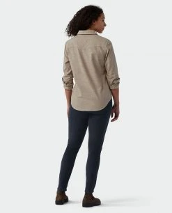 Stio Women's Ashton Chambray Shirt -Stio Sales Shop W Ashton Chambray Shirt Rodeo Dust Chambray 6