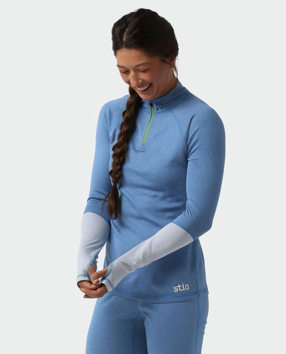 Stio Women's Basis Power Wool™ Zip Neck 9 Stio Women's Basis Power Wool™ Zip Neck - Image 9