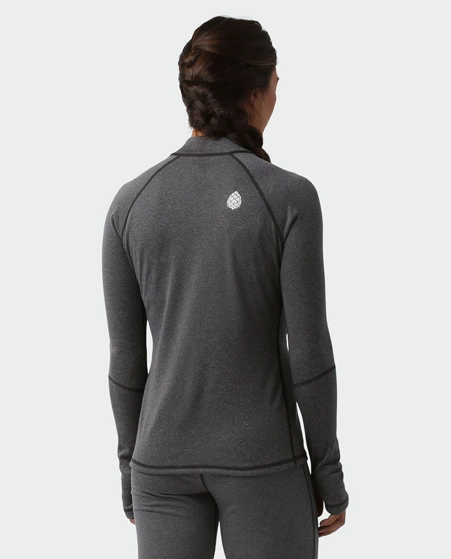 Stio Women's Basis Power Wool™ Zip Neck 4 Stio Women's Basis Power Wool™ Zip Neck - Image 4