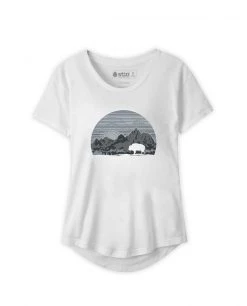 Stio Women's Buffalo Sunrise Tee -Stio Sales Shop W Buffalo Sunrise Tee White S20