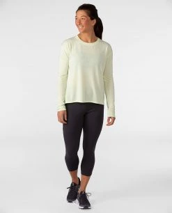 Stio Women's Divide Shift Shirt LS -Stio Sales Shop W Divide Shift Shirt LS Honey Dew 3