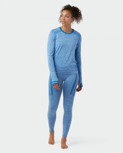 Stio Women's Basis® Seamless Tech Tight -Stio Sales Shop W Full Range Seamless Tight Wind River Blue Heather 4