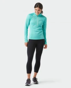 Stio Women's Gannett Peak Fleece Half Zip -Stio Sales Shop W Gannett Peak Half Zip Turquoise Rest 1 Full