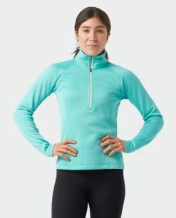 Stio Women's Gannett Peak Fleece Half Zip -Stio Sales Shop W Gannett Peak Half Zip Turquoise Rest 3 Top