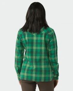 Stio Women's Hutkeeper Flannel Shirt -Stio Sales Shop W Hutkeeper Flannel Shirt Herbage Plaid 3