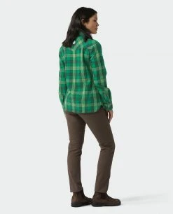Stio Women's Hutkeeper Flannel Shirt -Stio Sales Shop W Hutkeeper Flannel Shirt Herbage Plaid 5