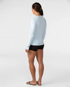 Stio Women's Hylas Crew LS -Stio Sales Shop W Hylas Crew LS Misty Cloud 4