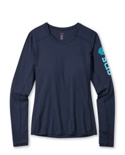 Stio Women's Hylas Crew LS -Stio Sales Shop W Hylas Crew Maritime Blue 701127c5 aa25 4fa6 b225 4b326920b0ff