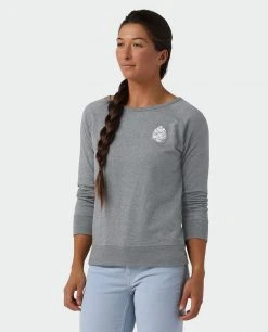 Stio Women's Pinecone Ripple Crewneck 8 Stio Women's Pinecone Ripple Crewneck -Stio Sales Shop W Pinecone Ripple Crewneck Charcoal Heather 1