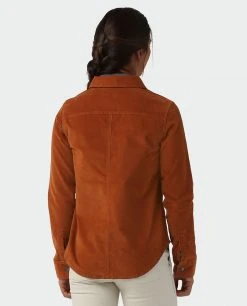 Stio Women's Saratoga Cord Shirt 29 Stio Women's Saratoga Cord Shirt -Stio Sales Shop W Saratoga Cord Shirt Maple Brown 3