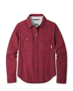 Stio Women's Saratoga Cord Shirt 32 Stio Women's Saratoga Cord Shirt -Stio Sales Shop W Saratoga Cord Shirt Roasted Beet
