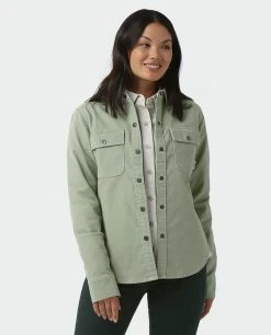 Stio Women's Saratoga Cord Shirt 40 Stio Women's Saratoga Cord Shirt -Stio Sales Shop W Saratoga Cord Shirt Sage Flats 1