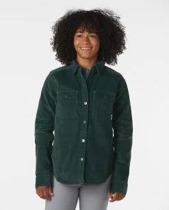 Stio Women's Saratoga Cord Shirt 46 Stio Women's Saratoga Cord Shirt -Stio Sales Shop W Saratoga Cord Shirt Treeline Green 1