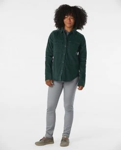 Stio Women's Saratoga Cord Shirt 49 Stio Women's Saratoga Cord Shirt -Stio Sales Shop W Saratoga Cord Shirt Treeline Green 4
