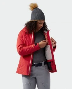 Stio Women's Shot 7 Down Jacket -Stio Sales Shop W Shot 7 Jacket Risk Red 3