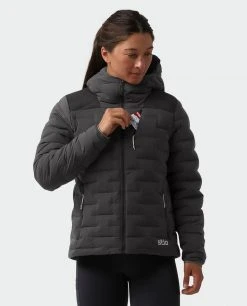 Stio Women's Skillet Stretch Down Hooded Jacket -Stio Sales Shop W Skillet Stretch Down Hooded Jacket Boundary Black 2