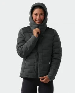 Stio Women's Skillet Stretch Down Hooded Jacket -Stio Sales Shop W Skillet Stretch Down Hooded Jacket Boundary Black 3