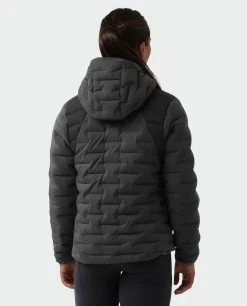 Stio Women's Skillet Stretch Down Hooded Jacket -Stio Sales Shop W Skillet Stretch Down Hooded Jacket Boundary Black 4