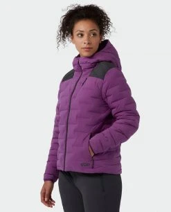 Stio Women's Skillet Stretch Down Hooded Jacket -Stio Sales Shop W Skillet Stretch Down Hooded Jacket Dark Amethyst 1