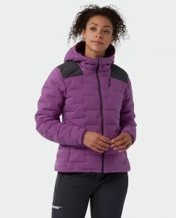 Stio Women's Skillet Stretch Down Hooded Jacket -Stio Sales Shop W Skillet Stretch Down Hooded Jacket Dark Amethyst 2