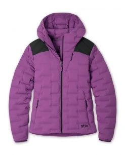Stio Women's Skillet Stretch Down Hooded Jacket -Stio Sales Shop W Skillet Stretch Down Hooded Jacket Dark Amethyst