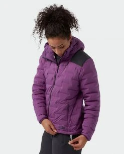 Stio Women's Skillet Stretch Down Hooded Jacket -Stio Sales Shop W Skillet Stretch Down Hooded Jacket Dark Amethyst 4