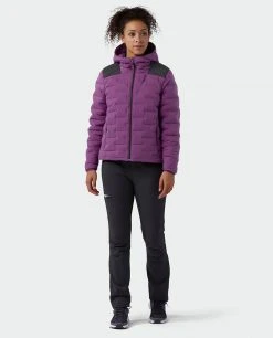 Stio Women's Skillet Stretch Down Hooded Jacket -Stio Sales Shop W Skillet Stretch Down Hooded Jacket Dark Amethyst 8