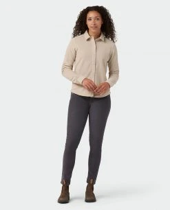 Stio Women's Thermop Fleece Snap Shirt -Stio Sales Shop W Thermop Fleece Snap Shirt Pebble 4