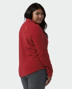 Stio Women's Thermop Fleece Snap Shirt -Stio Sales Shop W Thermop Roasted Beet Alt 3