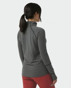 Stio Women's Tipton Tech Half Zip -Stio Sales Shop W Tipton Tech Half Zip Boundary Black Heather 3