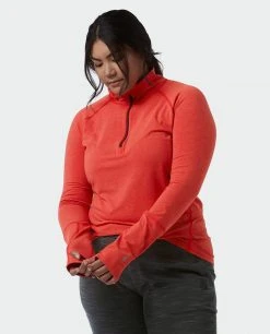 Stio Women's Tipton Tech Half Zip -Stio Sales Shop W Tipton Tech Half Zip Risk Red Alt 3
