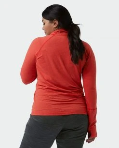 Stio Women's Tipton Tech Half Zip -Stio Sales Shop W Tipton Tech Half Zip Risk Red Alt 4