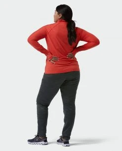 Stio Women's Tipton Tech Half Zip -Stio Sales Shop W Tipton Tech Half Zip Risk Red Alt 6