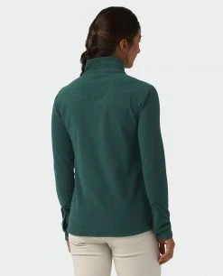Stio Women's Turpin Fleece Half Zip -Stio Sales Shop W Turpin Fleece Half Zip Treeline Green Heather 2