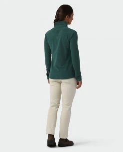 Stio Women's Turpin Fleece Half Zip -Stio Sales Shop W Turpin Fleece Half Zip Treeline Green Heather 4