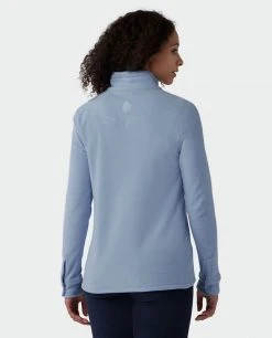 Stio Women's Turpin Fleece Half Zip -Stio Sales Shop W Turpin Fleece Half Zip Wind River Blue Heather 4