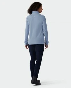 Stio Women's Turpin Fleece Half Zip -Stio Sales Shop W Turpin Fleece Half Zip Wind River Blue Heather 5